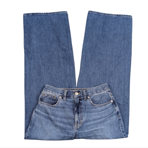 Madewell Superwide-Leg Jeans High Rise Rigid Denim Size 27 J1746 - Picture 2 of 9